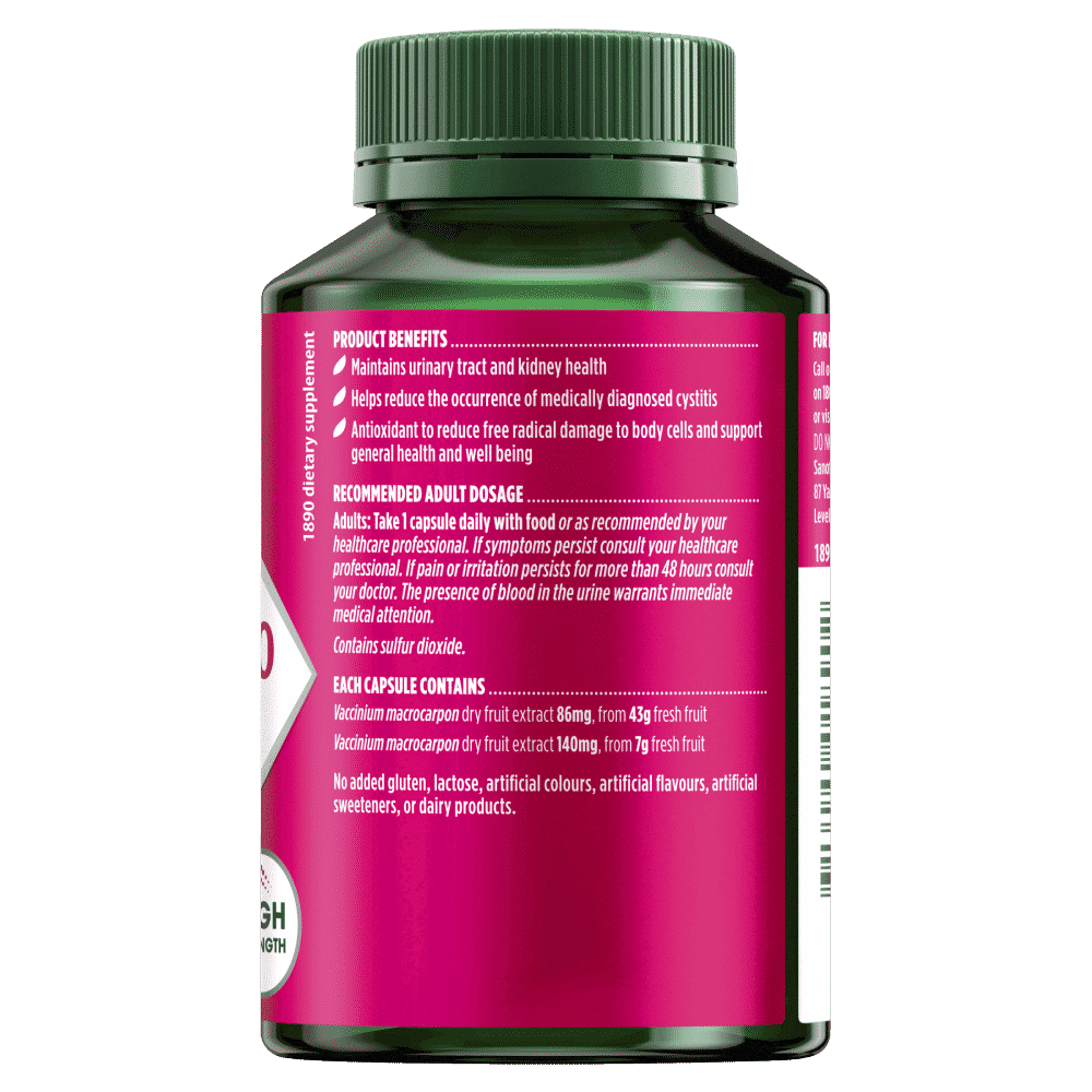 Nature's Own High Strength Cranberry 50000 90 Capsules - Cutprice Online