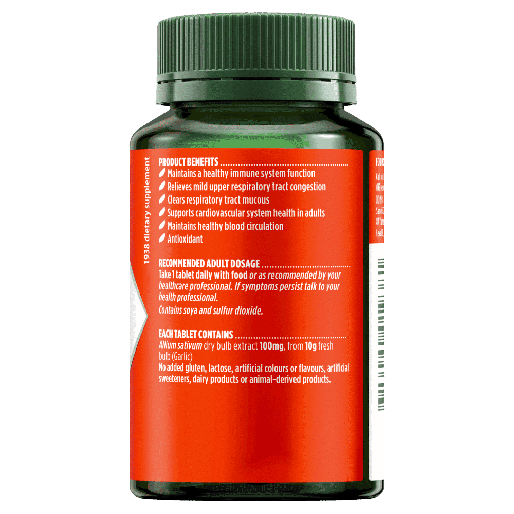 Nature's Own High Strength Garlic 10,000mg 100 Tablets - Cutprice Online