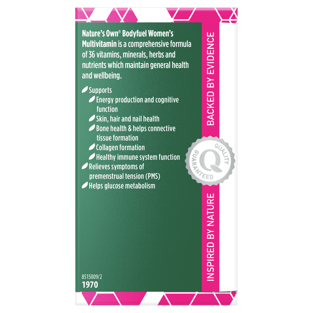Nature's Own Bodyfuel Womens Multivitamin 60 Tablets - Cutprice Online