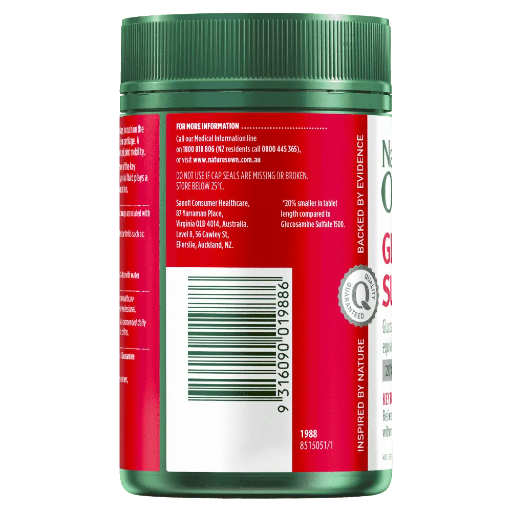 Nature's Own Glucosamine Sulfate 240 Tablets - Cutprice Online