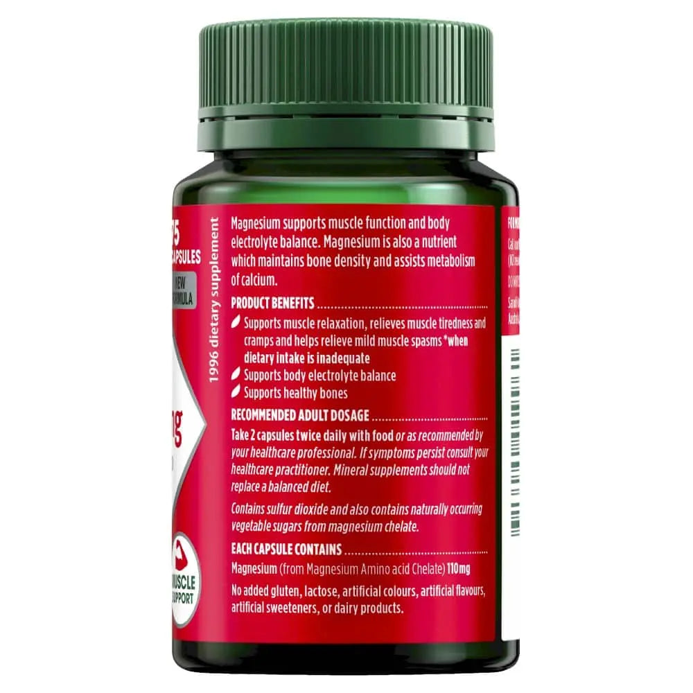 Nature's Own Magnesium Chelate 500mg 75 Capsules - Cutprice Online