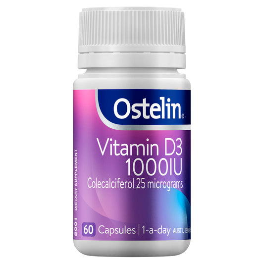 Ostelin Vitamin D3 1000IU 60 Capsules - Cutprice Online