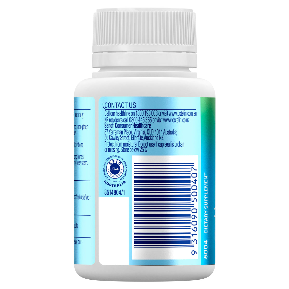 OSTELIN Calcium & Vitamin D3 60 Tablets - Cutprice Online