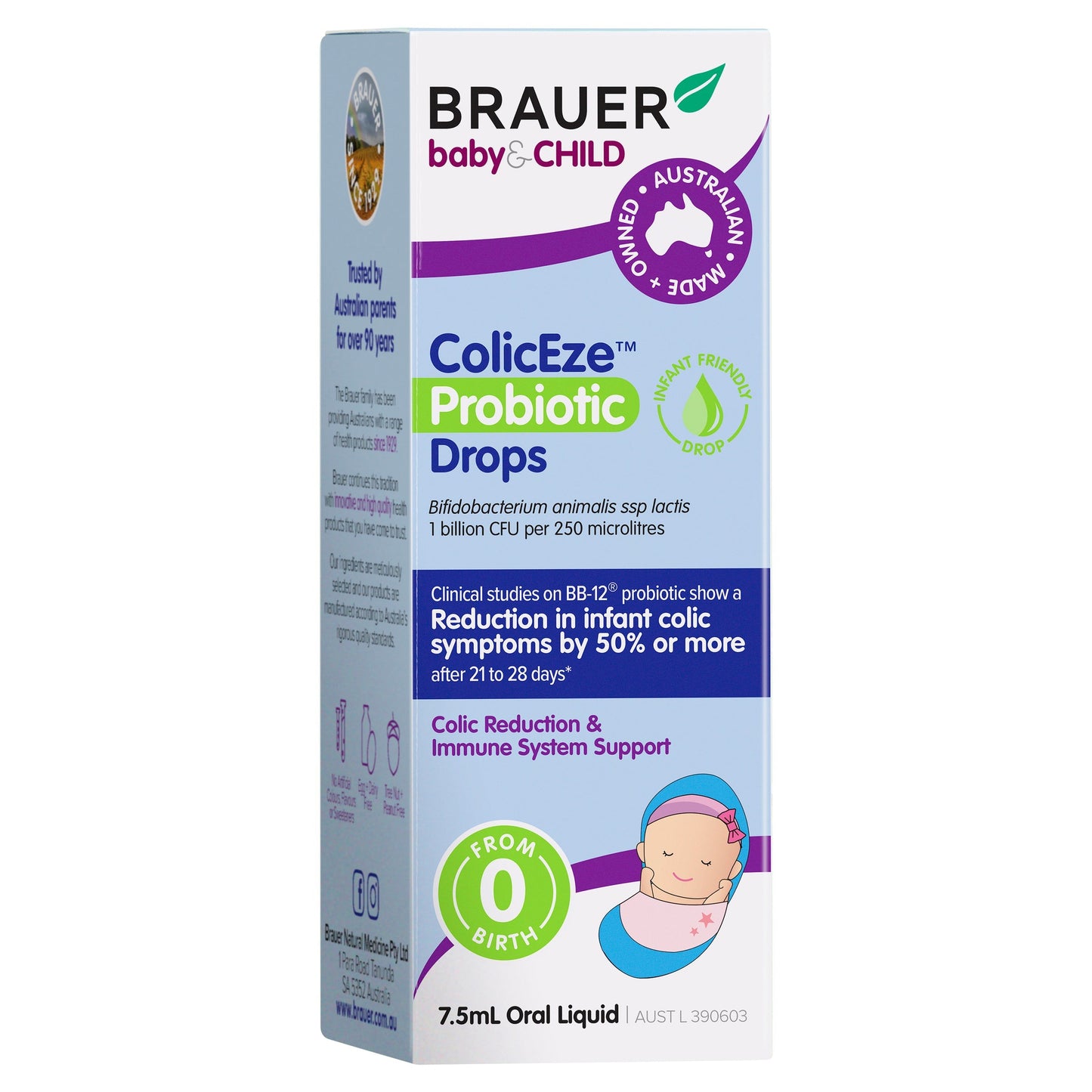Brauer Coliceze Probiotic Drops for Infants 7.5ml BRAUER