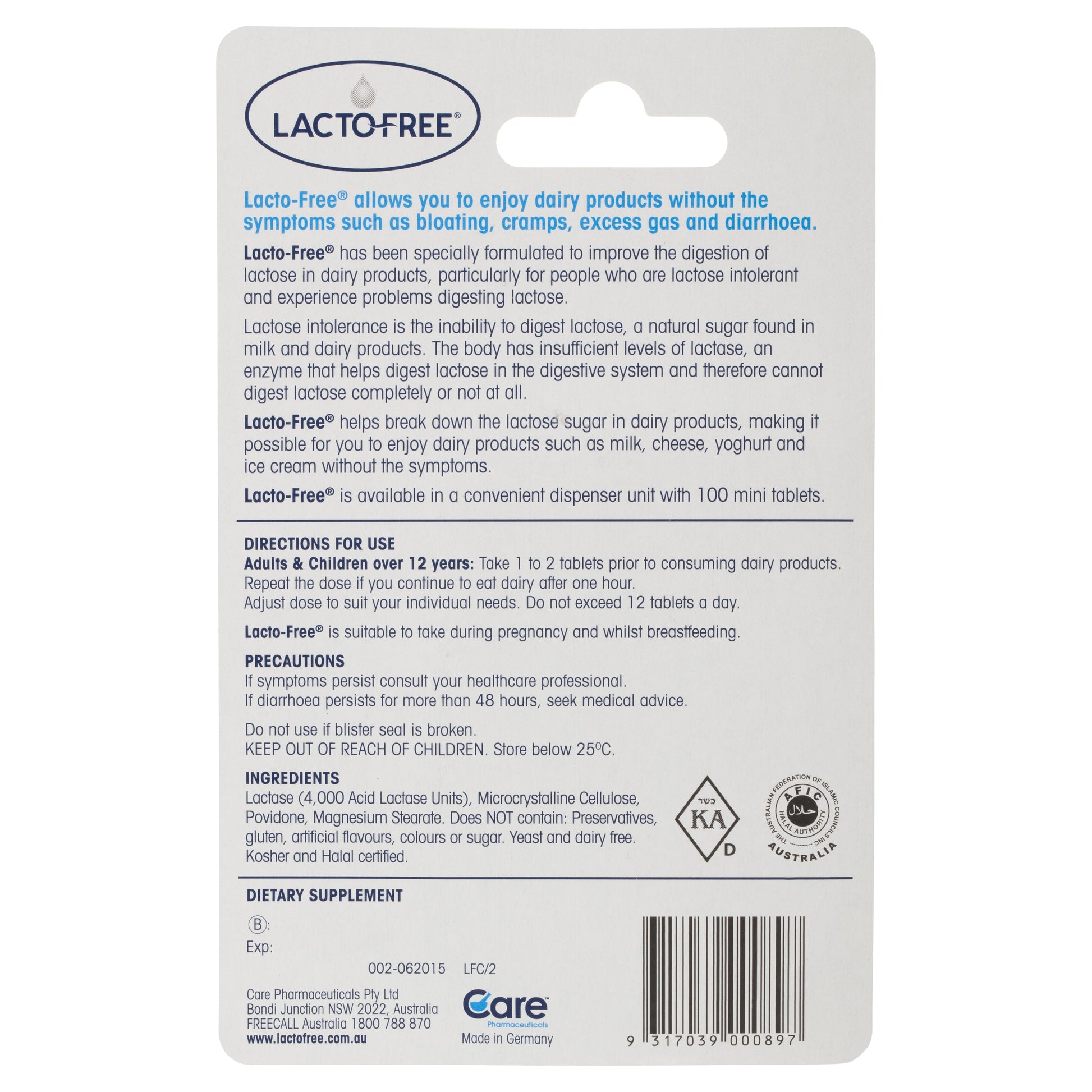 Lacto-Free 100 Tablets - Cutprice Online