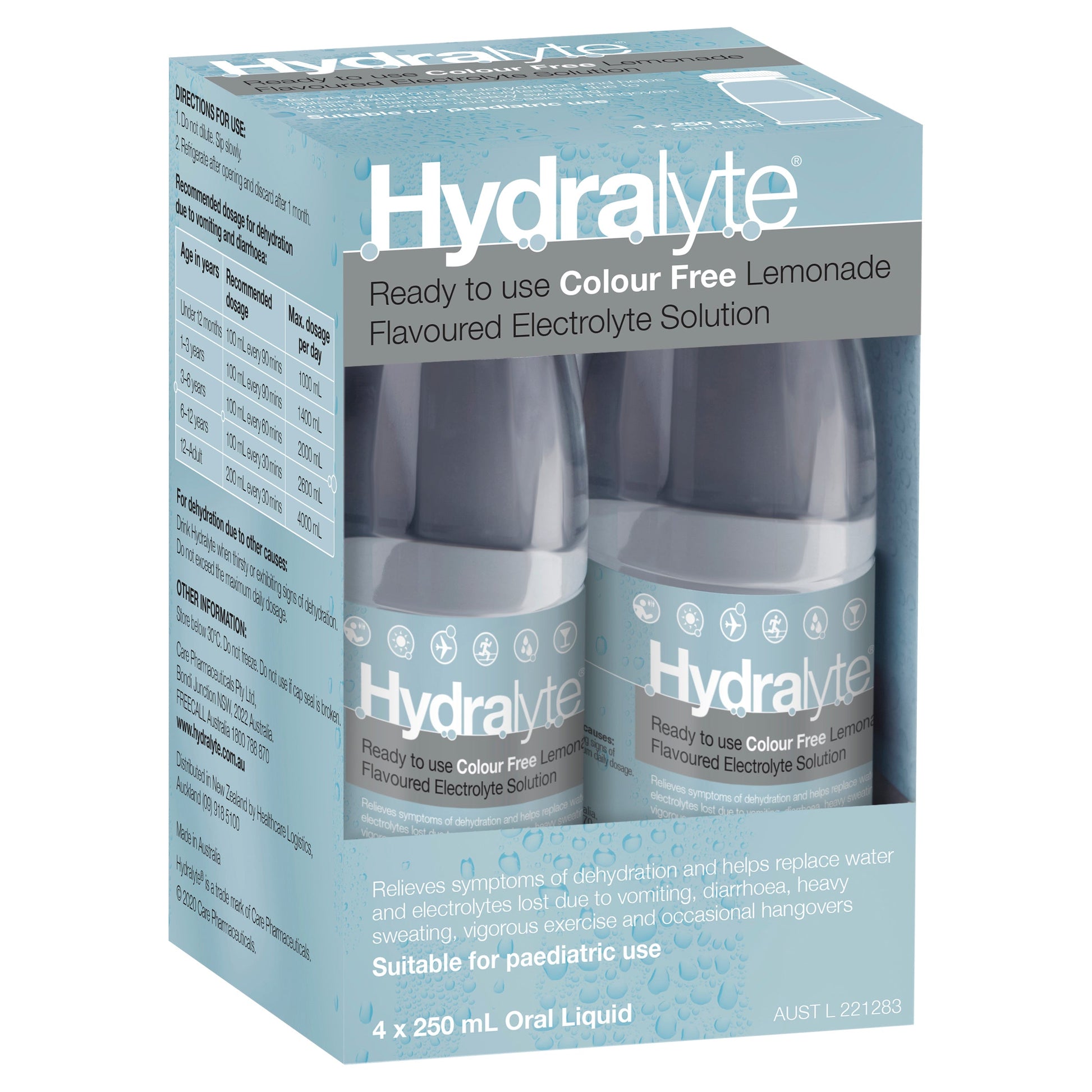 Hydralyte Ready To Drink Lemonade 250ml Solution 4PACK - Cutprice Online