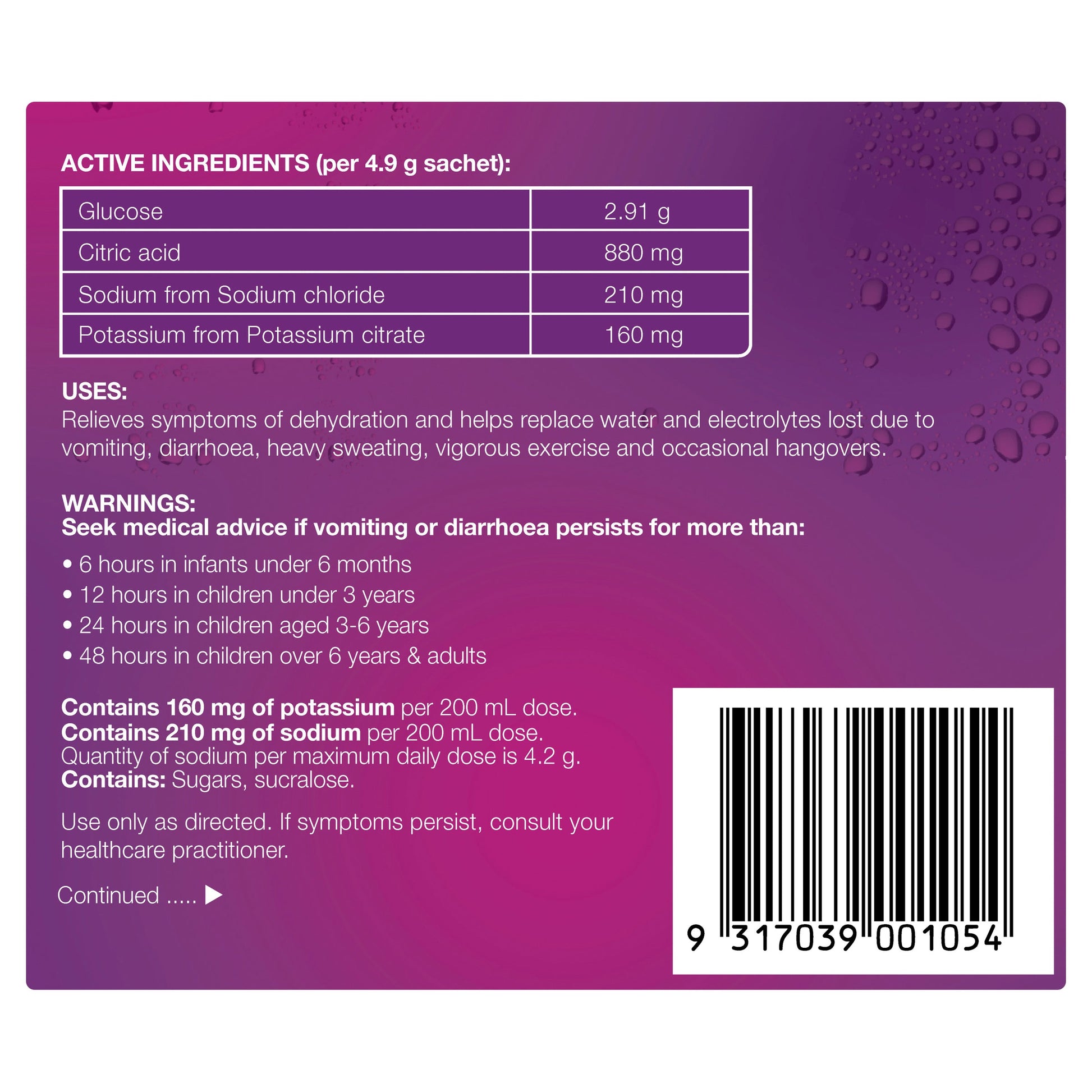 Hydralyte Powder Apple Blackcurrant 5g 10 Pack - Cutprice Online