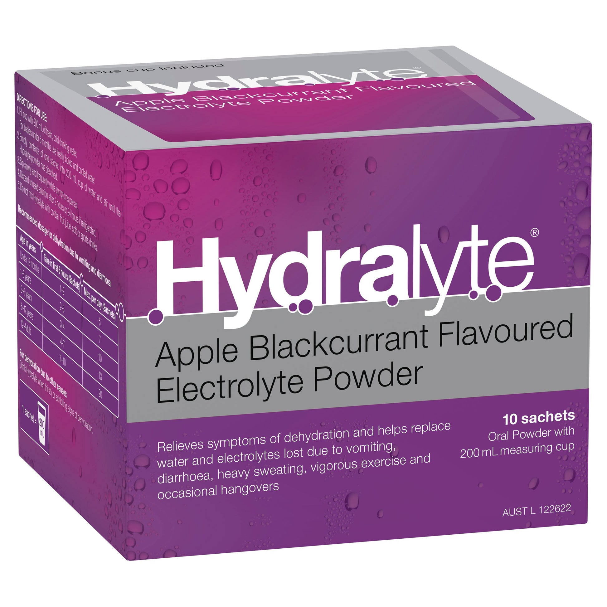 Hydralyte Powder Apple Blackcurrant 5g 10 Pack - Cutprice Online