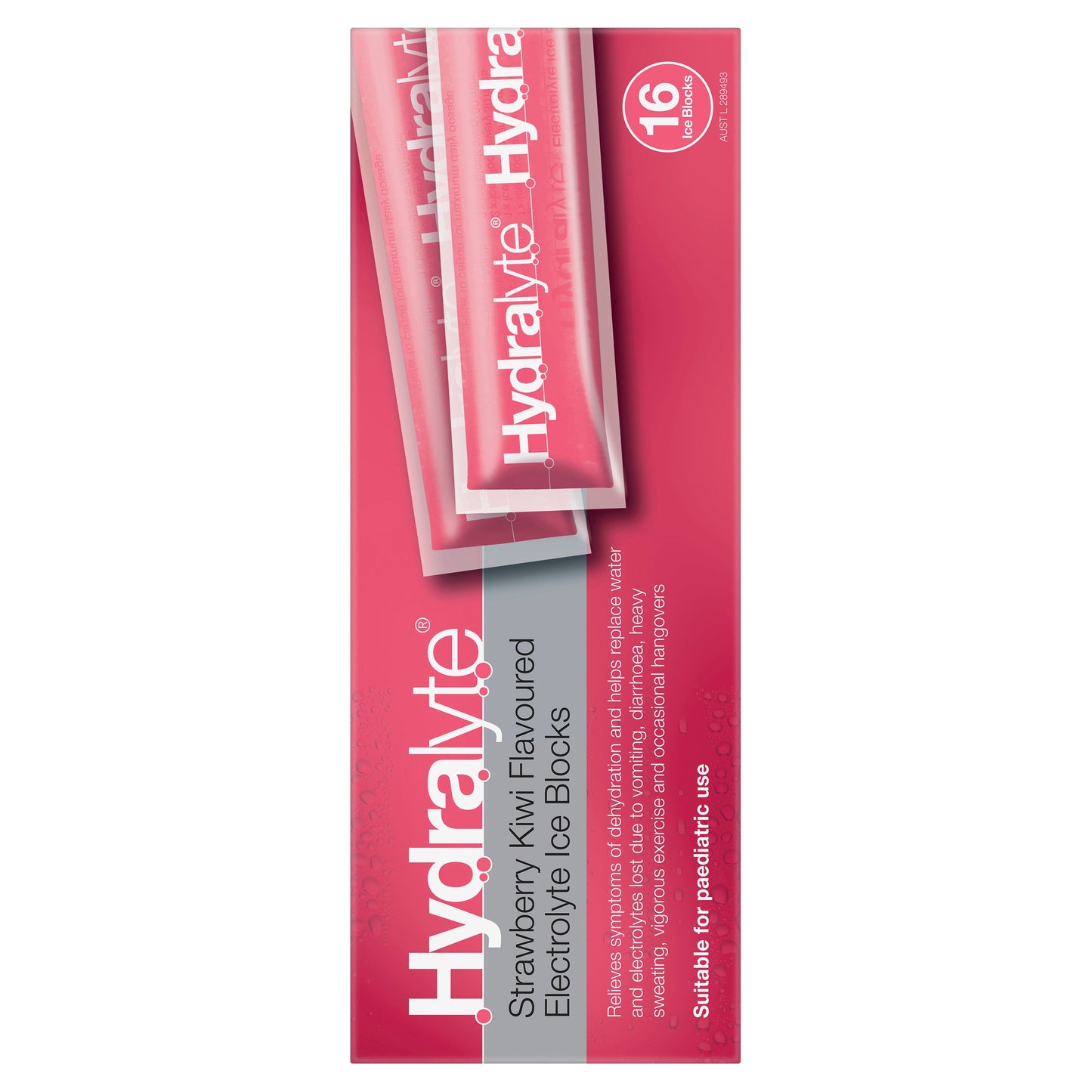 Hydralyte Electrolyte Ice Blocks Strawberry Kiwi 16 - Cutprice Online