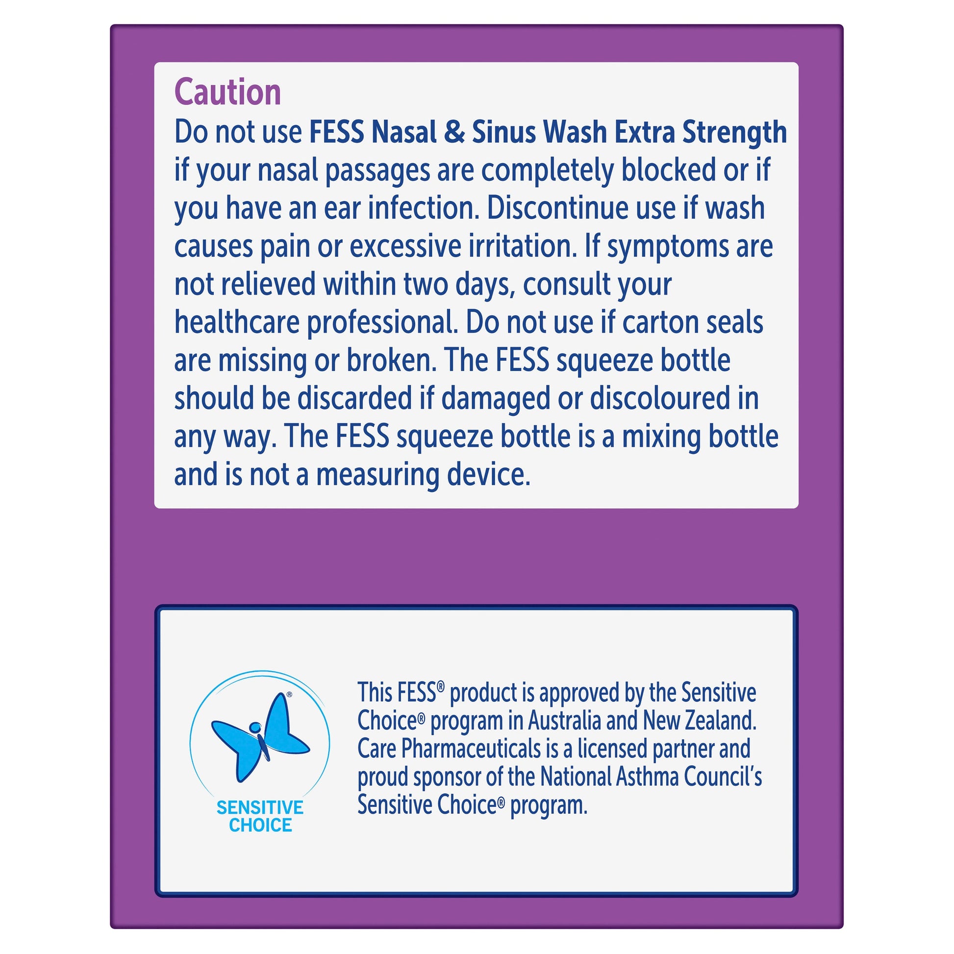 Fess Nasal & Sinus Wash Extra Strength Refill 24 Sachets - Cutprice Online