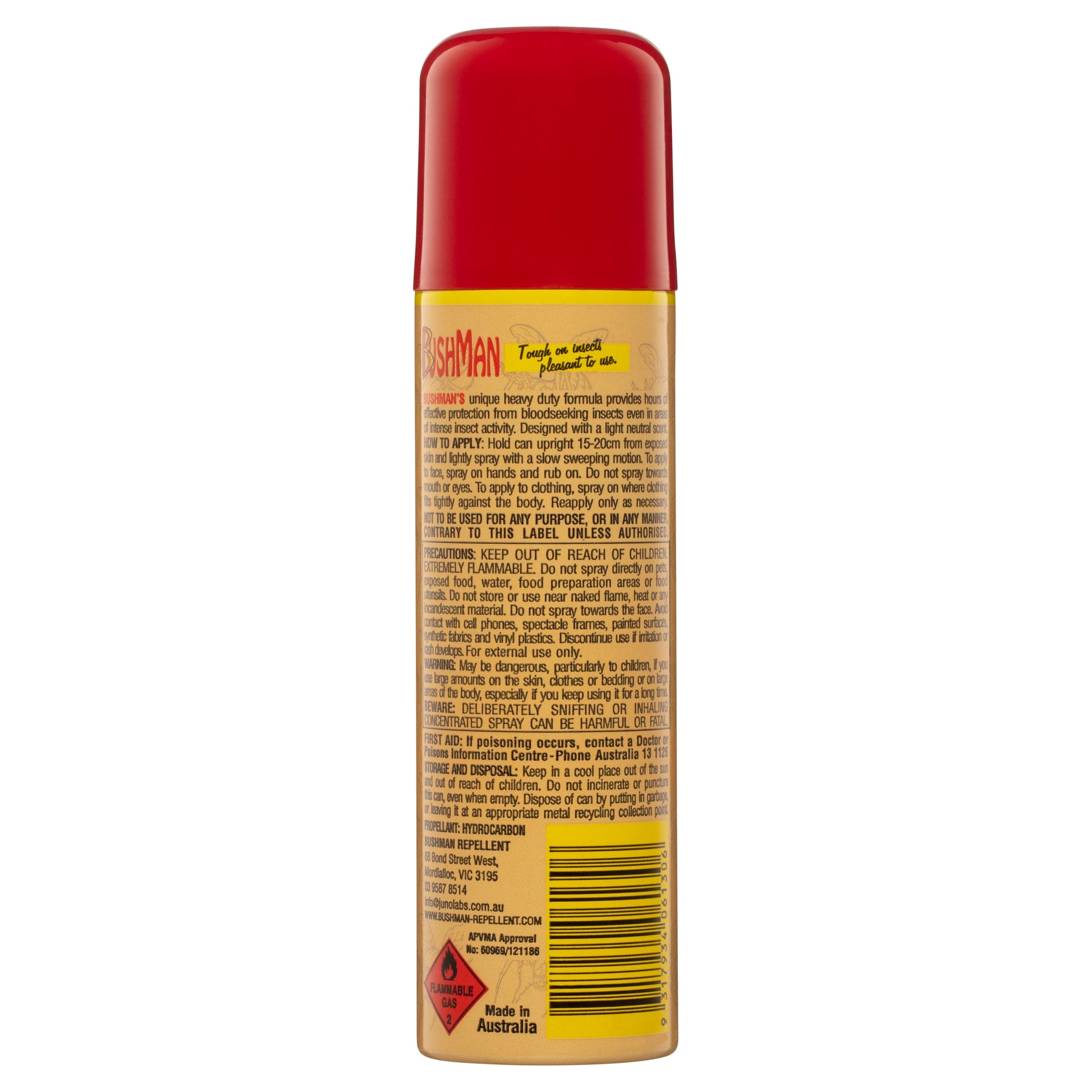 Bushman Heavy Duty Insect Repellent Aerosol 130g - Cutprice Online