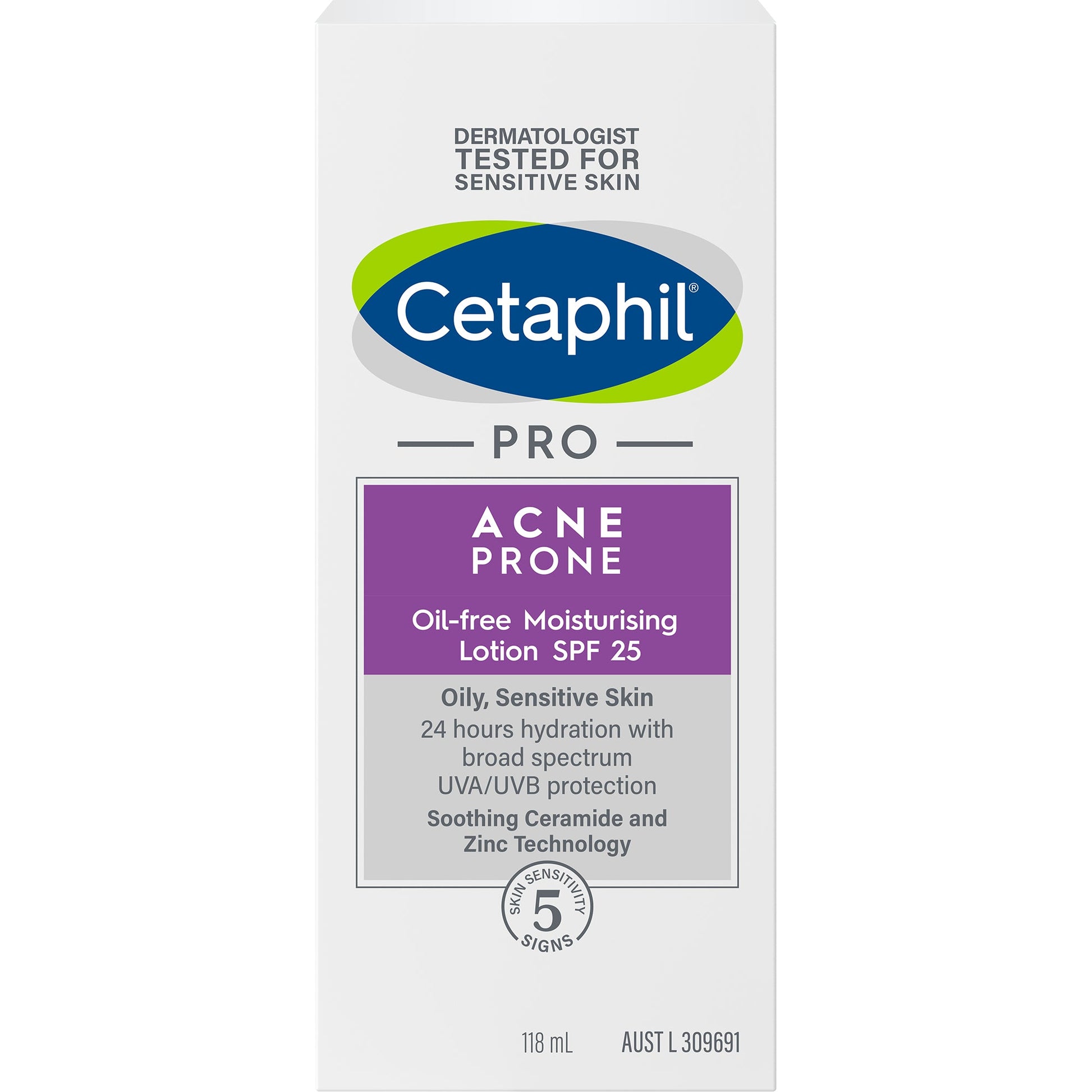 Cetaphil Pro Acne Prone Oil-free Moisturising Lotion SPF25 118ml - Cutprice Online