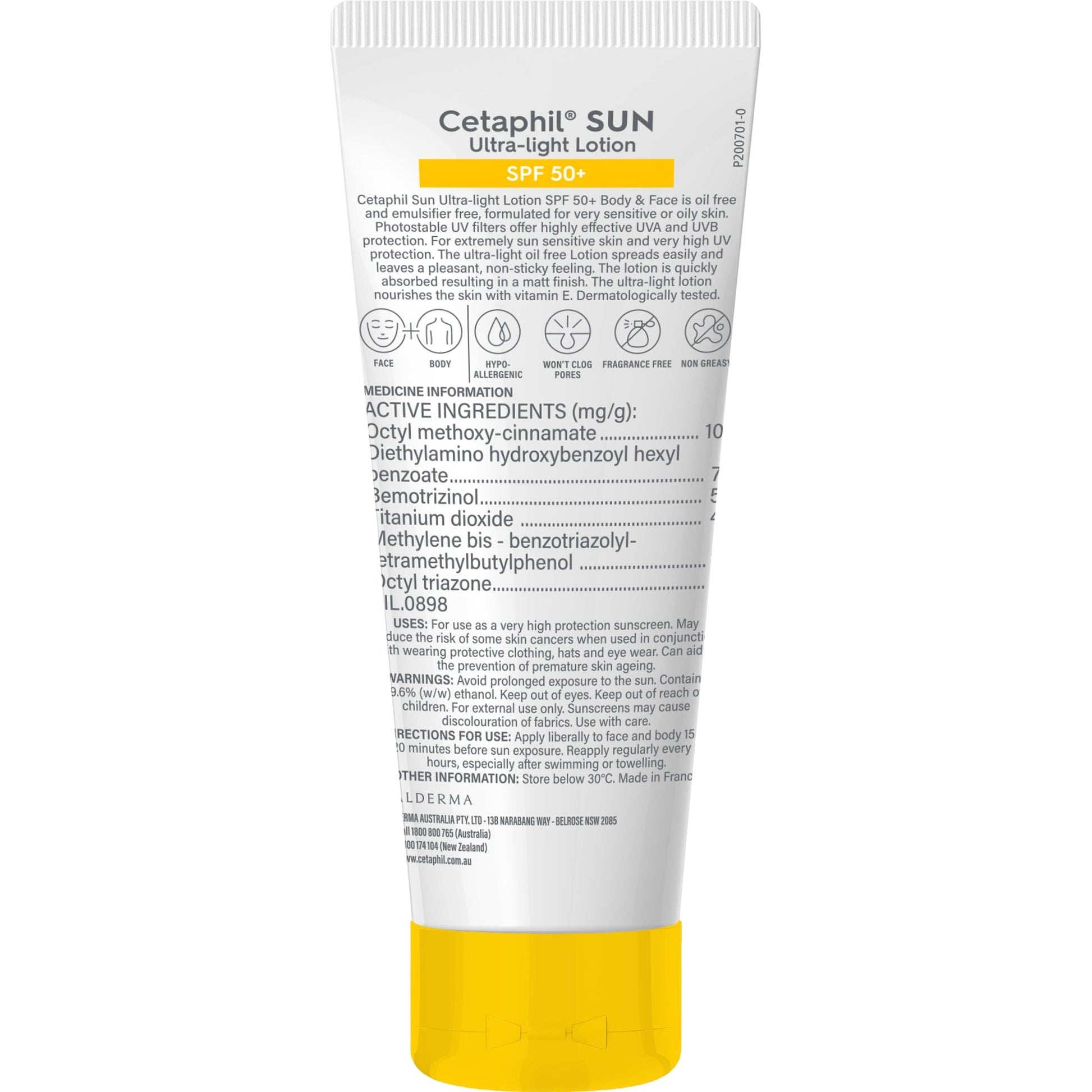 Cetaphil Sun SPF 50+ Ultra Light Lotion 100ml - Cutprice Online