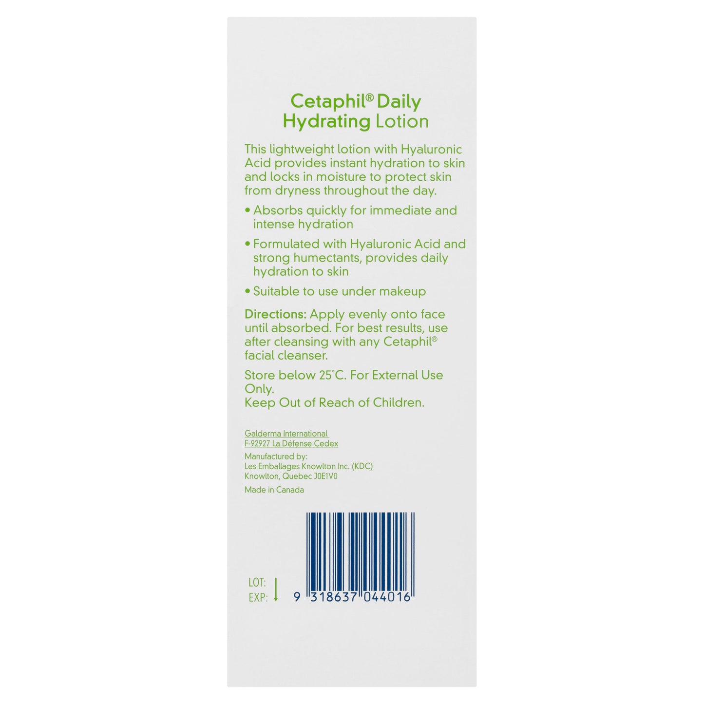 Cetaphil Face Daily Hydrating Lotion With Hyaluronic Acid 88ml - Cutprice Online