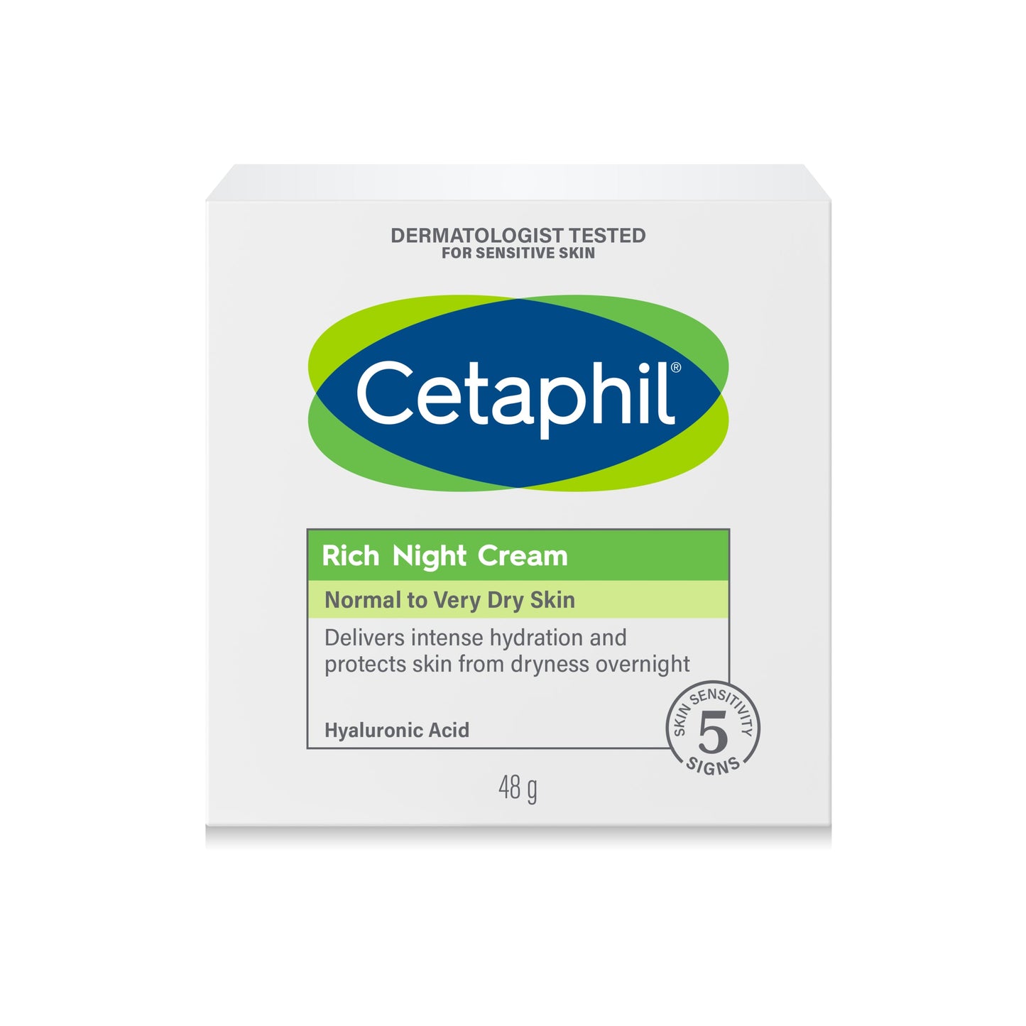 Cetaphil Face Rich Hydrating Night Cream With Hyaluronic Acid 48g - Cutprice Online