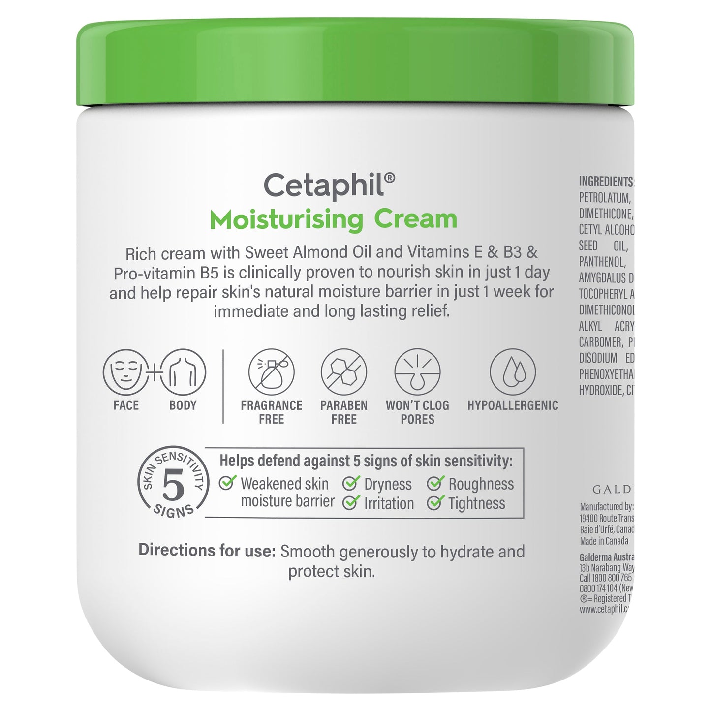 Cetaphil Moisturising Cream 550g - Cutprice Online