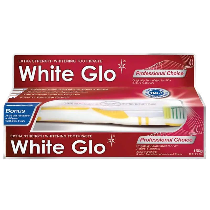 White Glo Toothpaste Professional Choice 150g - Cutprice Online