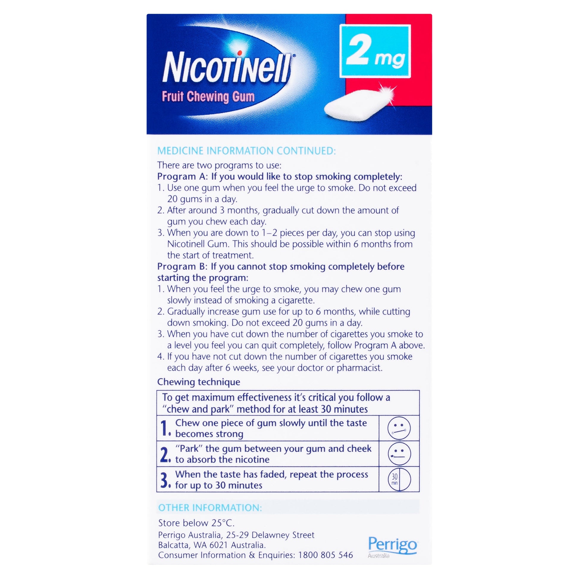 Nicotinell Chewing Gum 2mg Fruit 96 - Cutprice Online