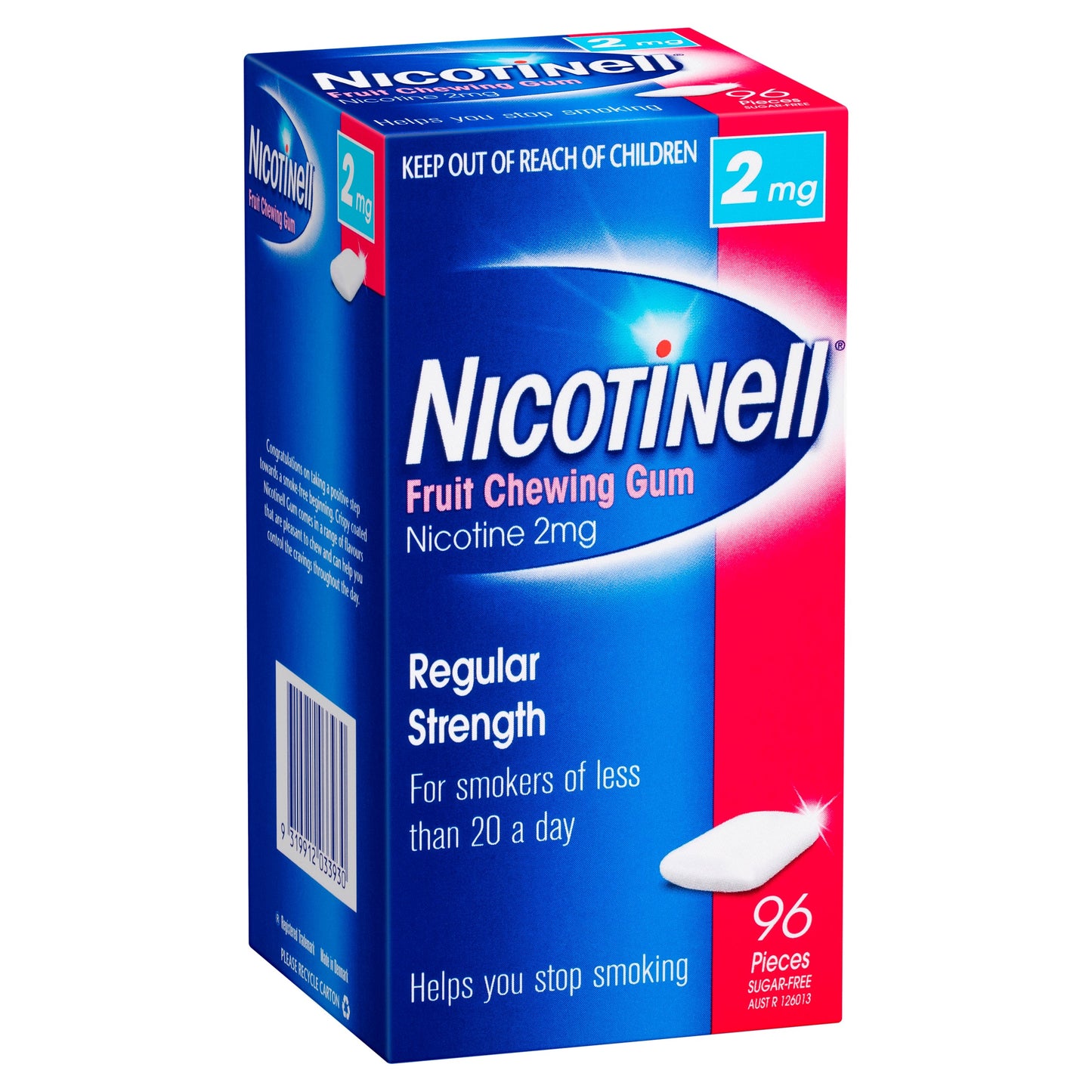 Nicotinell Chewing Gum 2mg Fruit 96 - Cutprice Online
