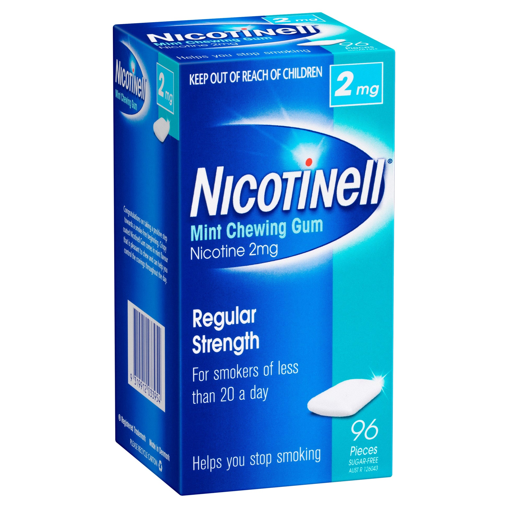 Nicotinell Chewing Gum 2mg Mint 96 - Cutprice Online