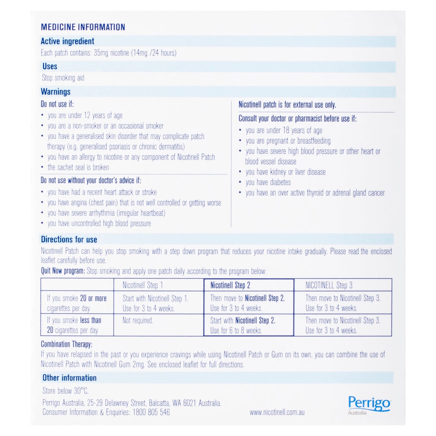 NICOTINELL STEP 2 PATCH 14MG 28PK - Cutprice Online