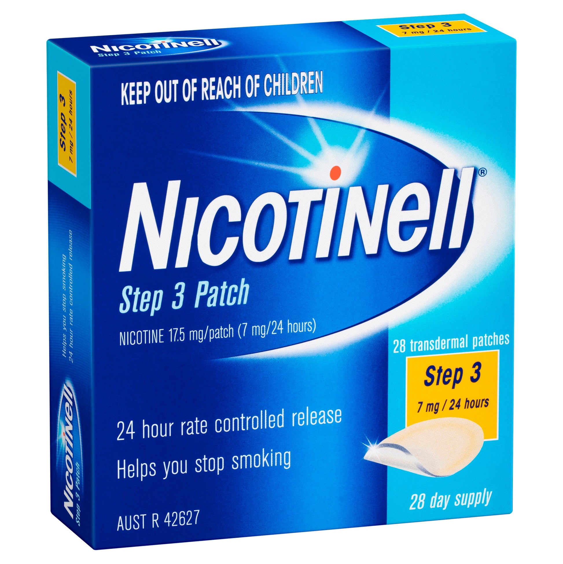 NICOTINELL STEP 3 PATCH 7MG 28PK - Cutprice Online