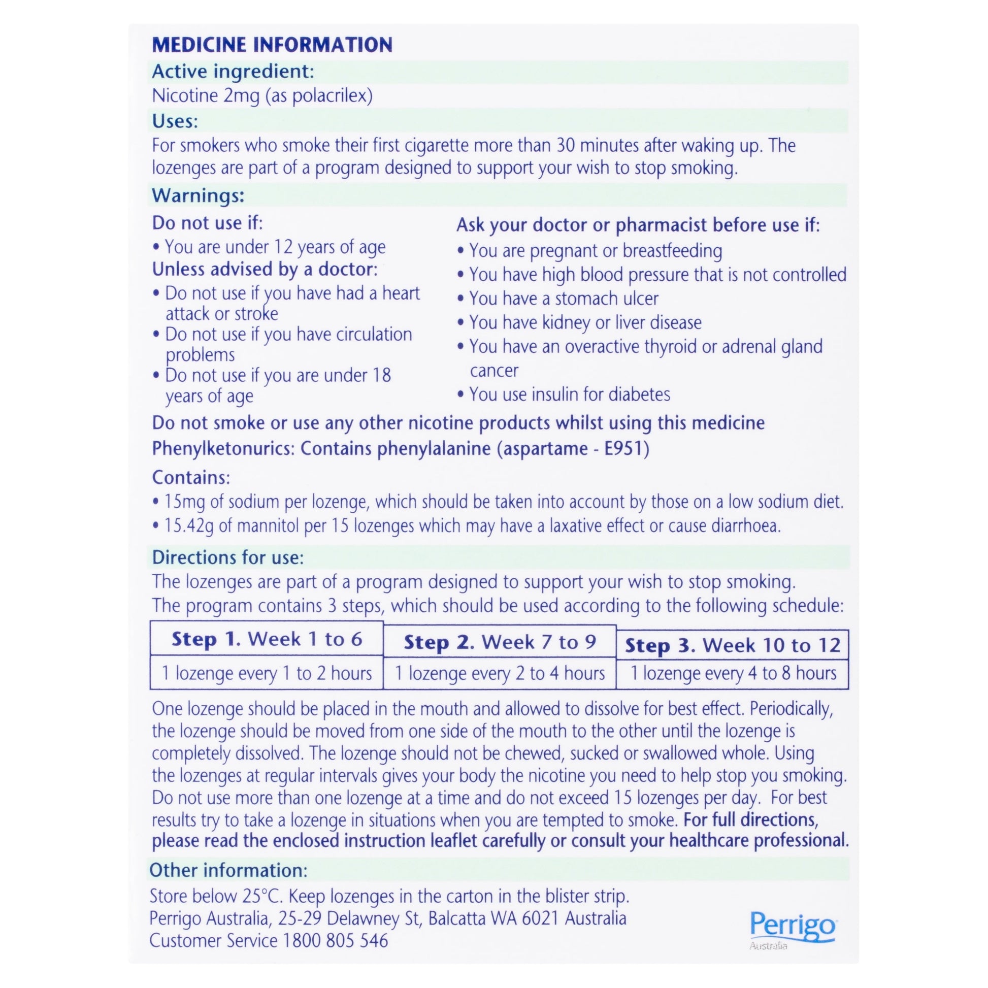 Nicotinell Peppermint Lozenges 2mg 72PK - Cutprice Online