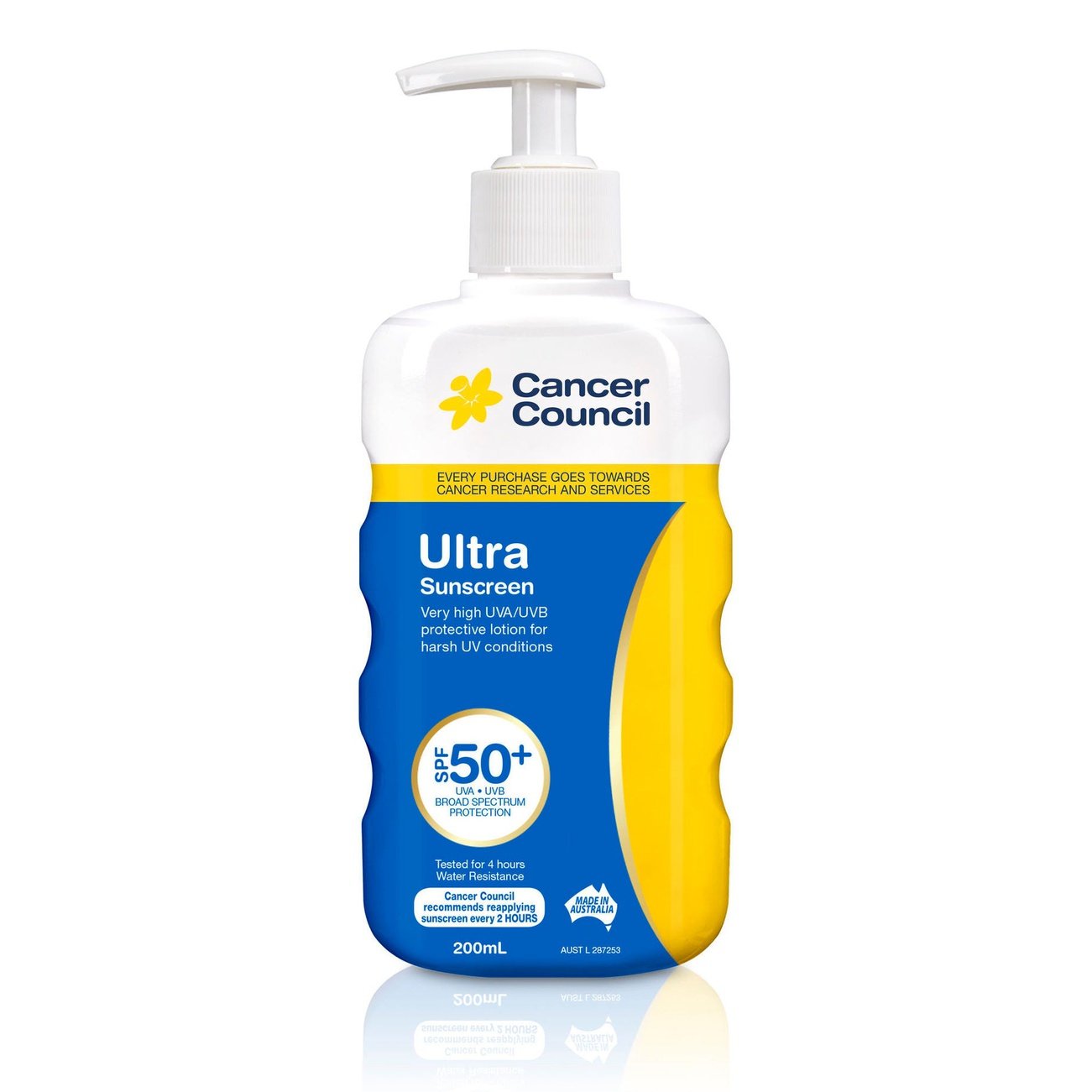 Cancer Council SPF 50+ Ultra Pump 200ml - Cutprice Online