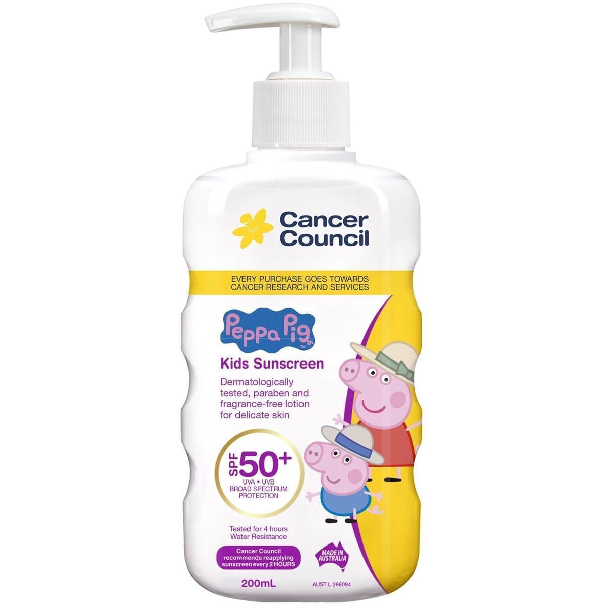 Cancer Council SPF 50+ Kids 200ml Finger Pump - Cutprice Online