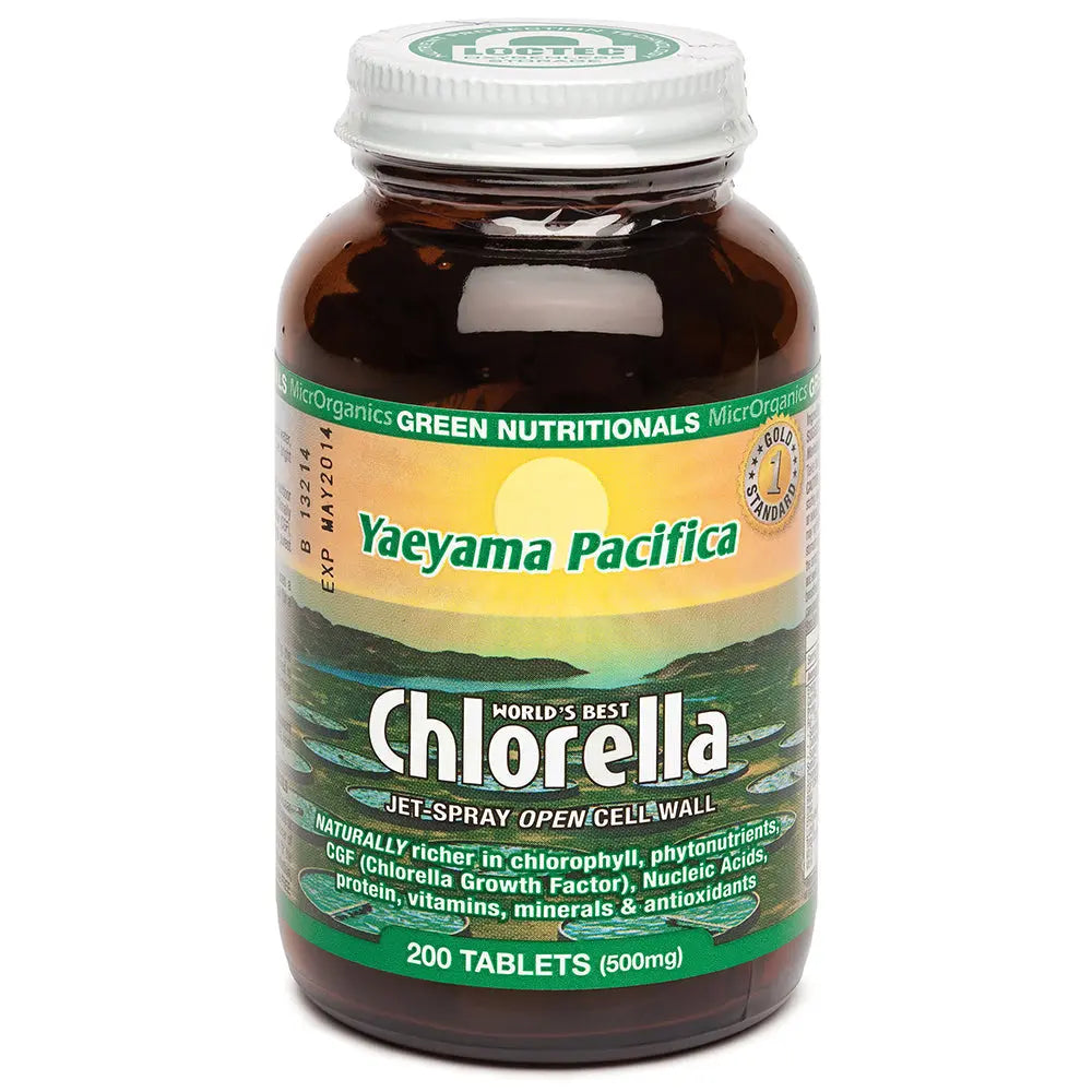 Green Nutritionals Yaeyama Pacifica Chlorella Tablets (500mg) 200 GREEN NUTRITIONALS