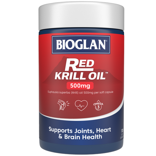 Bioglan Red Krill Oil 500mg 120 Soft Capsules - Cutprice Online
