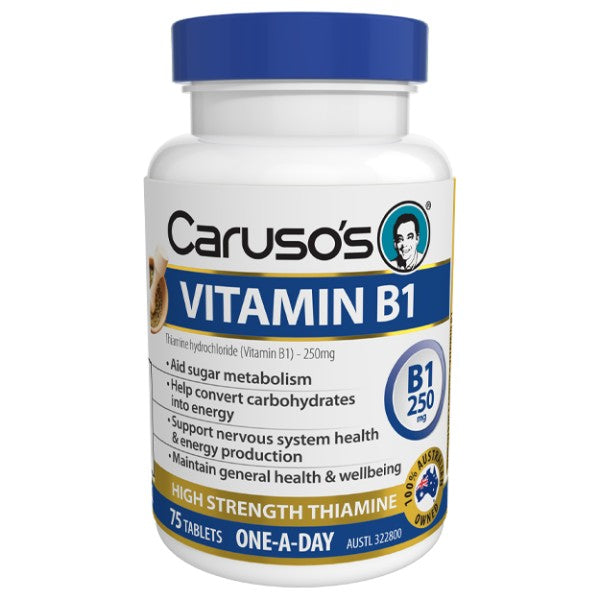 Caruso's Vitamin B1 75 Tablets - Cutprice Online