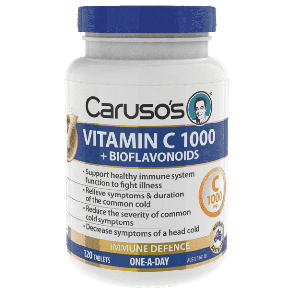 Caruso's Vitamin C 1000+bioflavanids 120 Tablets - Cutprice Online