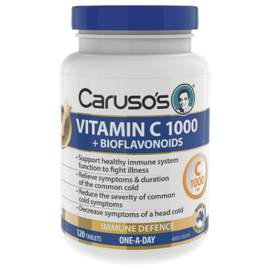 Caruso's Vitamin C 1000+bioflavanids 120 Tablets - Cutprice Online
