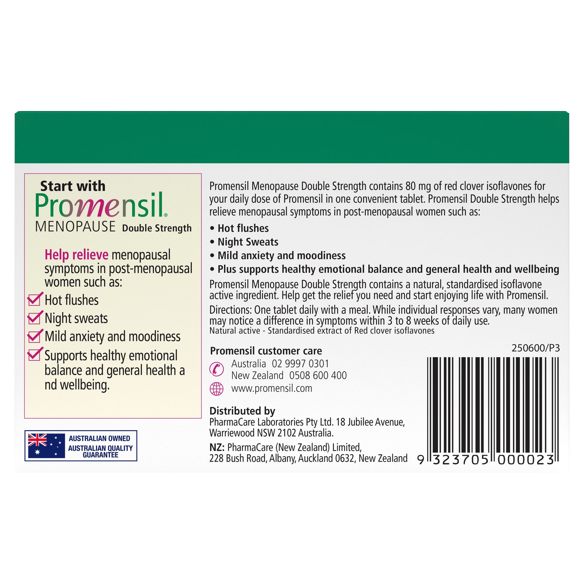 Promensil Menopause Double Strength 30 Tablets - Cutprice Online