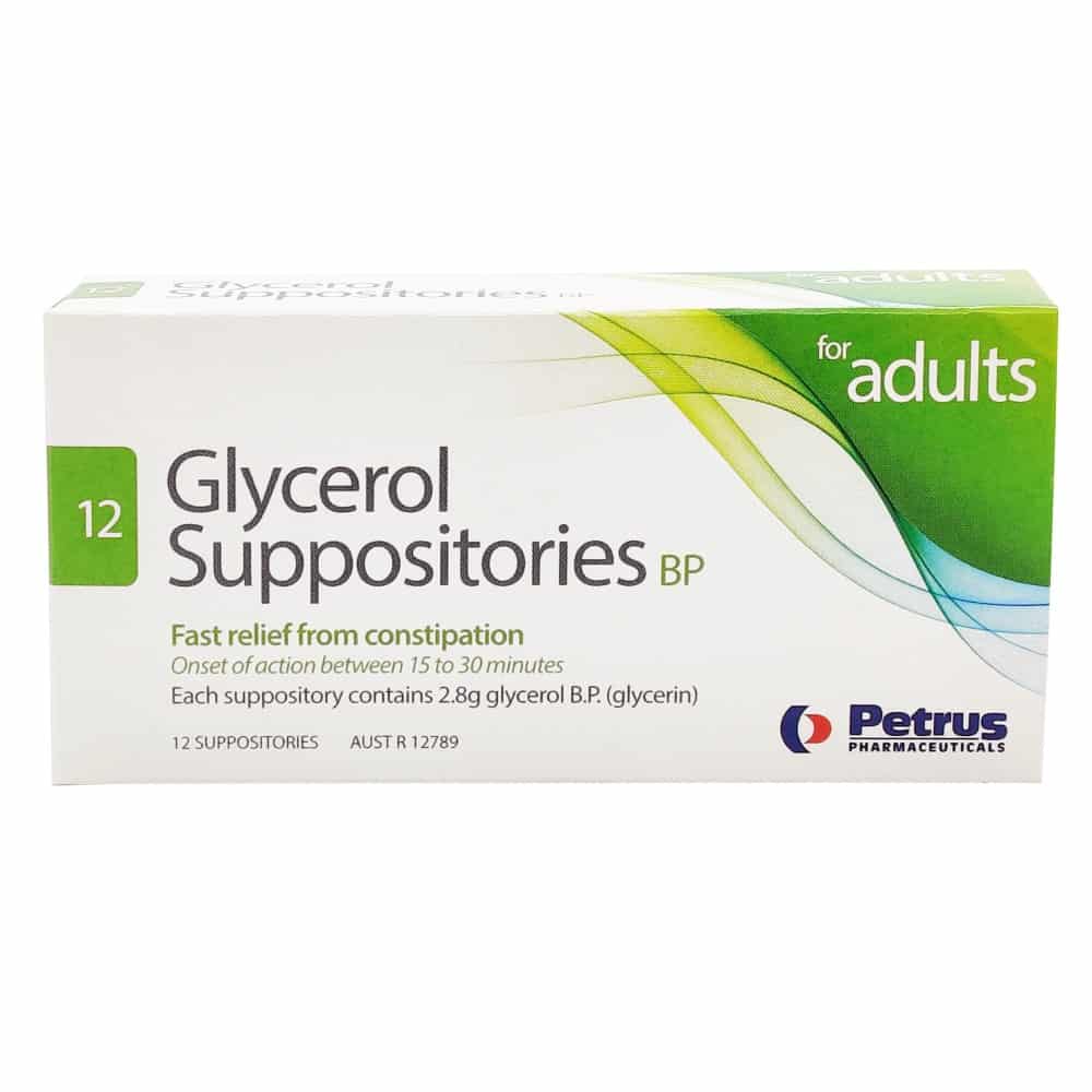 Glycerol Suppositories Adult Petrus 12 - Cutprice Online