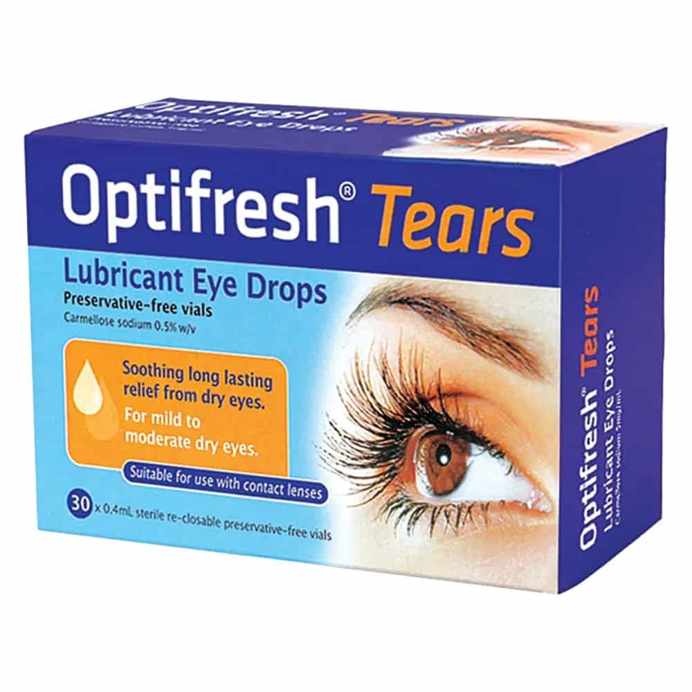 Optifresh Tears Eye Drops 0.4mL x 30 vials - Cutprice Online