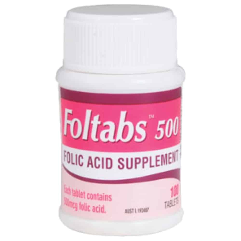 FOLTABS 500MCG 100TAB - Cutprice Online