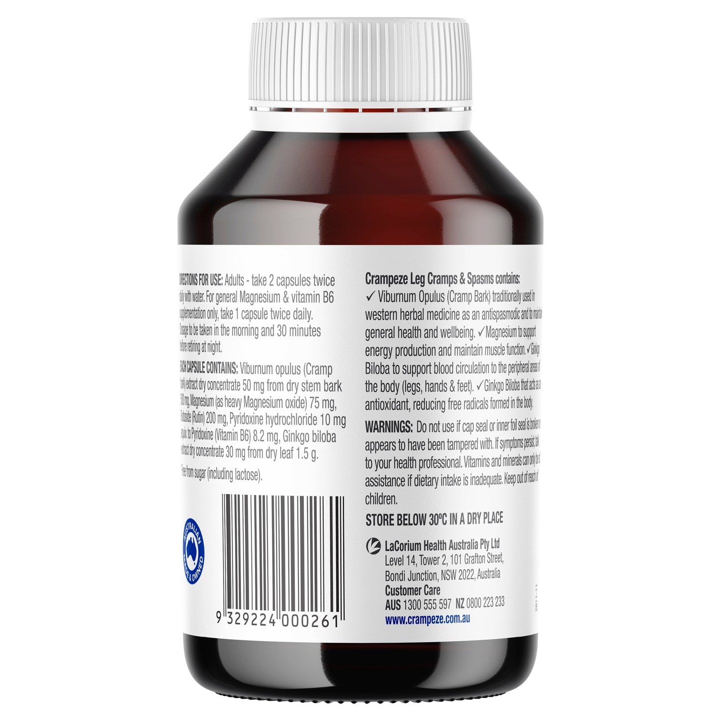 Crampeze Night Cramps 120 Capsules - Cutprice Online
