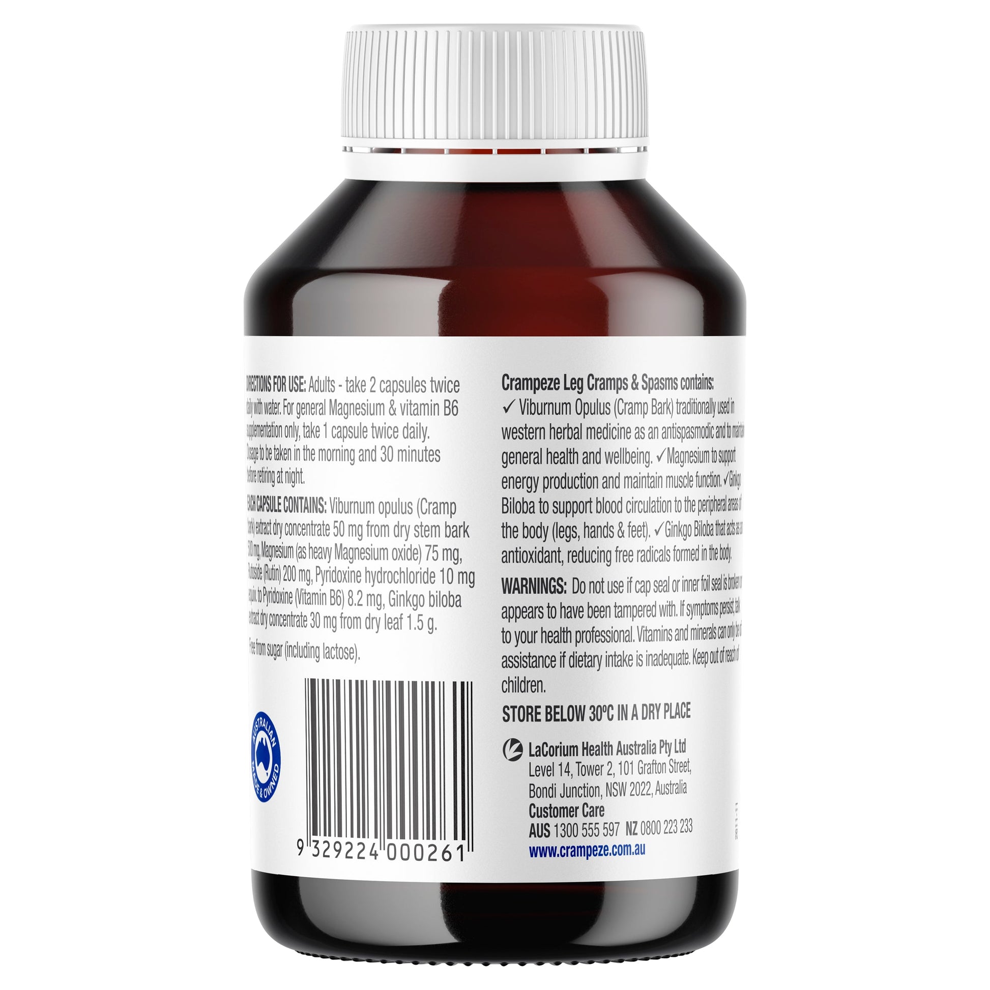 Crampeze Night Cramps 120 Capsules - Cutprice Online