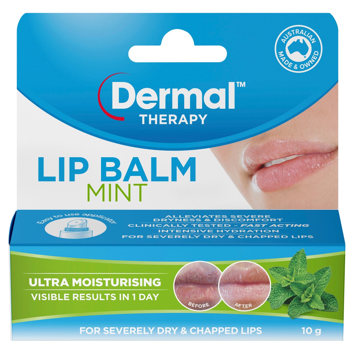 Dermal Therapy Lip Balm Mint 10g - Cutprice Online