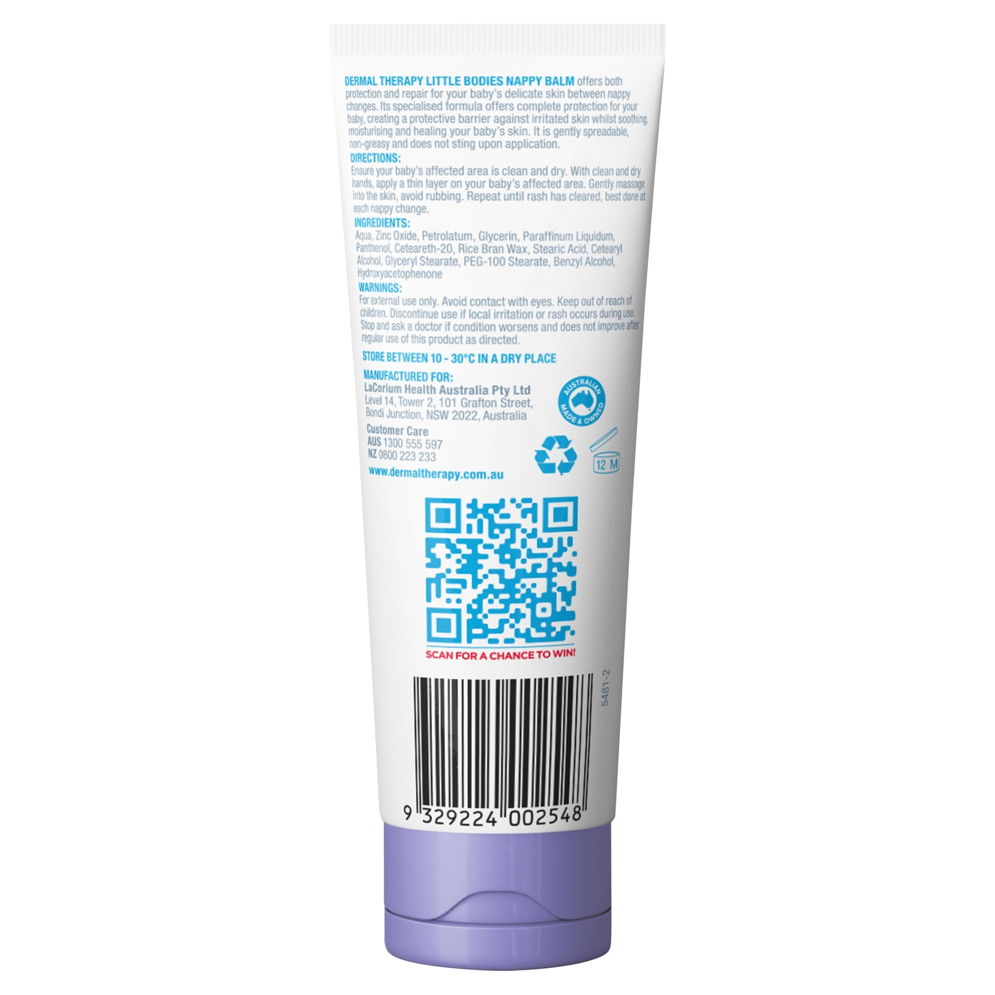 Dermal Therapy Little Bodies Nappy Balm 100g - Cutprice Online
