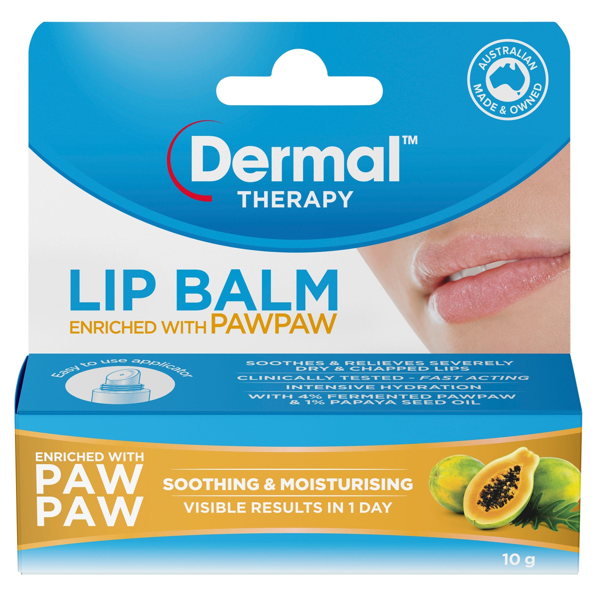 Dermal Therapy Lip Balm Paw Paw 10g - Cutprice Online