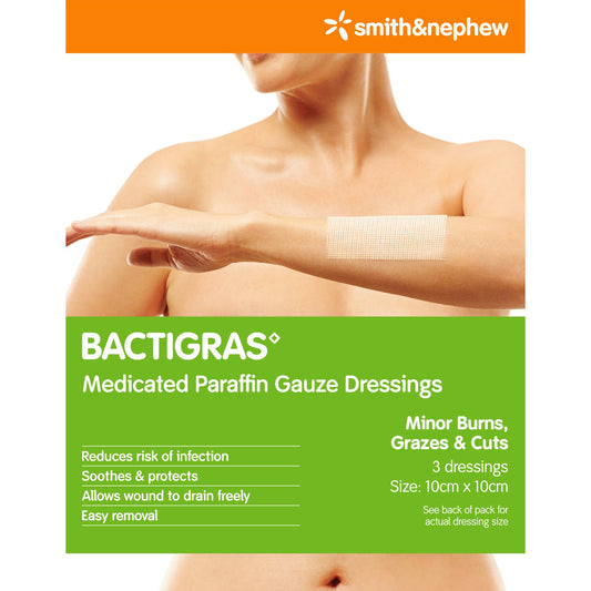 Bactigras 10x10cm 3 Pack - Cutprice Online