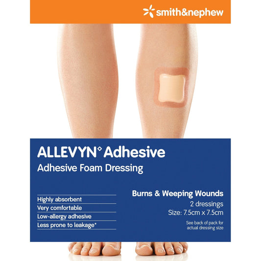 Allevyn Adhesive 7. 5cm X 7. 5cm - 2 Pack - Cutprice Online