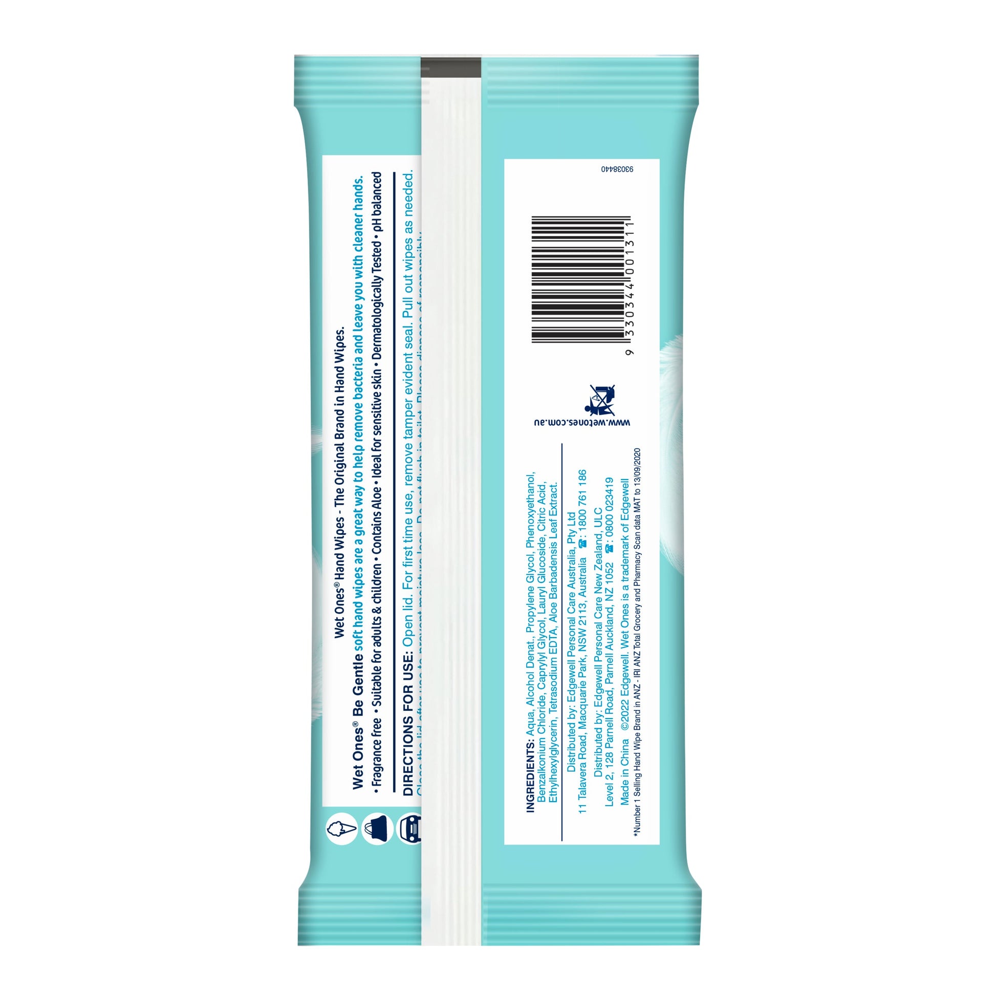 Wet Ones Be Gentle Wipes 40PK - Cutprice Online