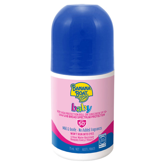 Banana Boat SPF 50+ Baby 75ml Roll on - Cutprice Online