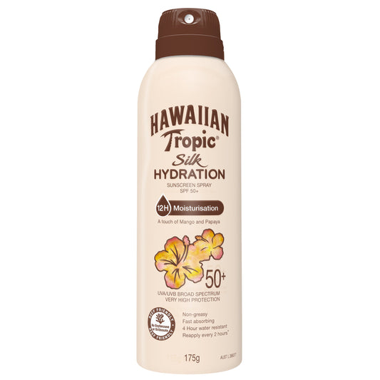 Hawaiian Tropic Silk Hydration Spray 50+ 175g - Cutprice Online