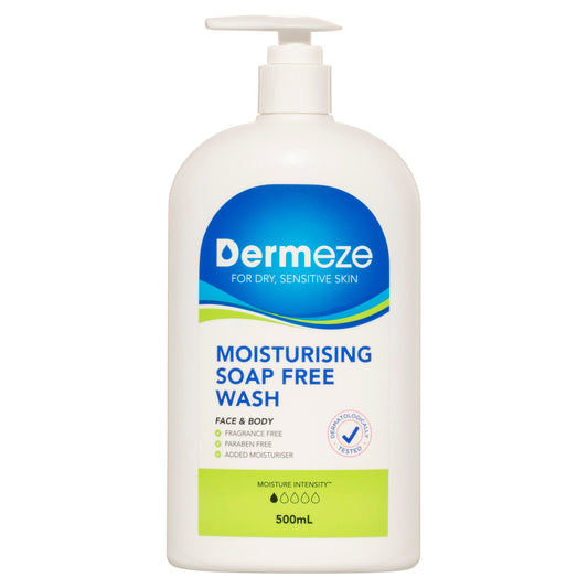 Dermeze Moisturising Soap Free Wash 500ml - Cutprice Online