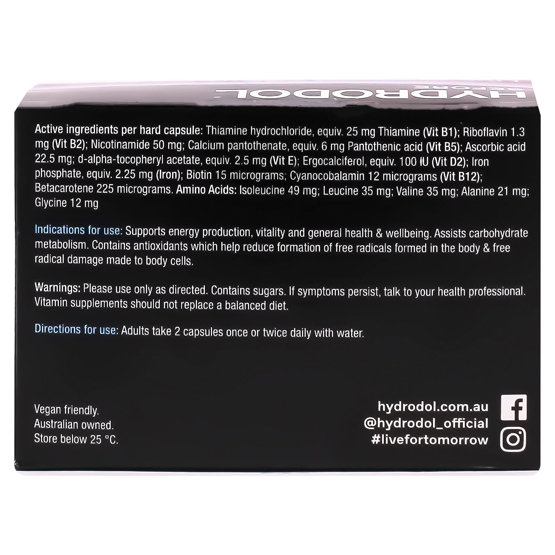 Hydrodol Before 10 Dose – 20 capsules - Cutprice Online